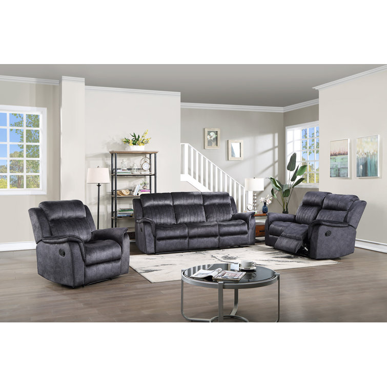 Milton Green Star 3 Piece Reclining Living Room Set Wayfair